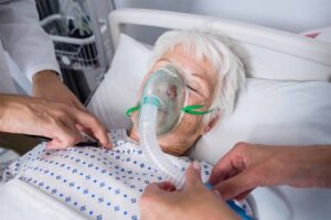 hospice care, medical equipment, hospital bed, oxygen tank